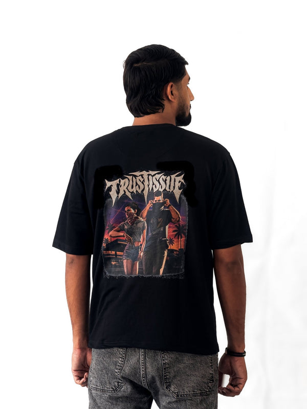 Jason & Lucia “Trust Issue” Oversized Tee - OUTCOST