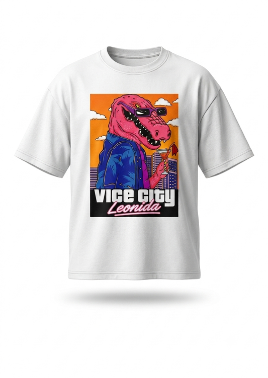 GTA VI Vice City Oversized White T-Shirt