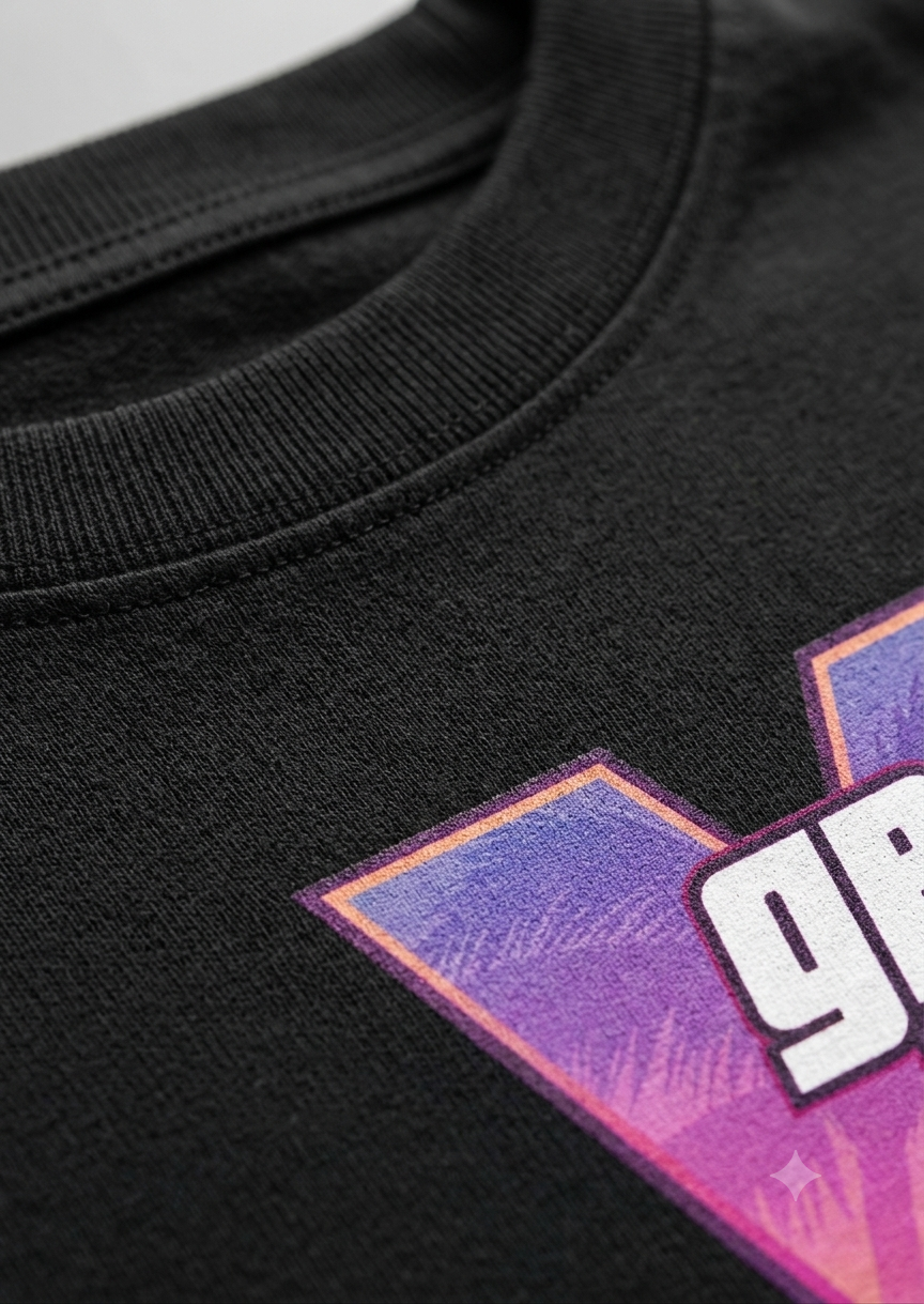 Vice City Oversized Black T-Shirt
